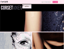 Tablet Screenshot of corsetvixen.com